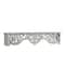 White Wood Farmhouse Wall Shelf, 10" x 48" x 8"
